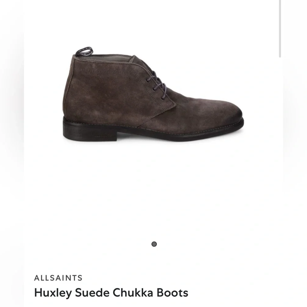 All Saints Huxley Dark brown Suede Chukka Boots size 44 (10-10.5)